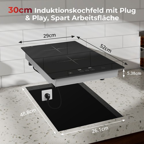 30cm induktionskochfeld - induktionskochfeld, 2